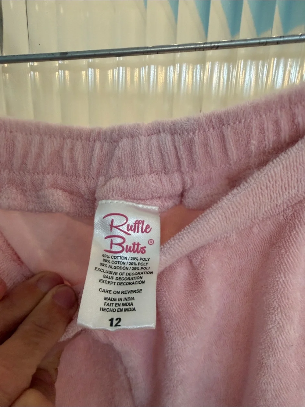Ruffle Butts Pink Plush Ruffle-Hem Shorts - Picture 2 of 3